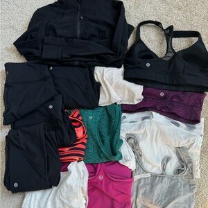 Lululemon Bundle Legging Tanks and Define Jacket